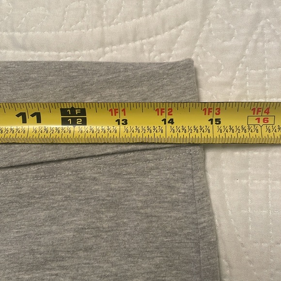 Flared Wide Legged Pants Heather Gray Medium for Casual Wear or Workouts - Picture 10 of 14